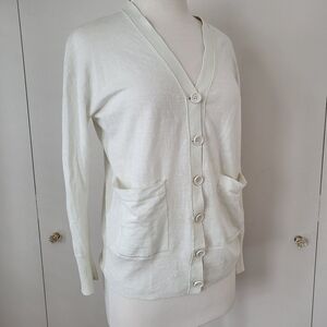 James Perse Linen Blend Cardigan Size 1 Small